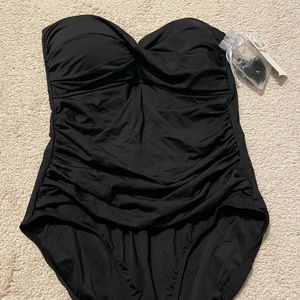Anne Cole One Piece strapless swimsuit